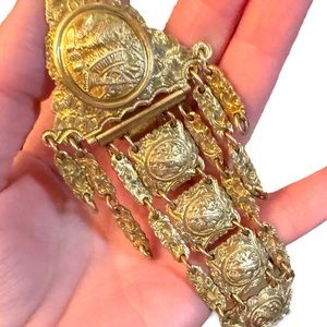 - Georgian Pinchbeck Chatelaine Rococo theme Gold Tone Pinckbeck C 1700s